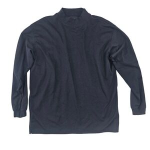 Zorrel Dri-Balance Mock Neck Long Sleeve Shirt Mens XXL Black Performance Top